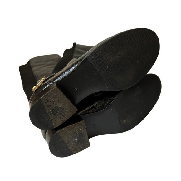 Tory Burch Patent Leather Above the Knee Pull On Riding Boots - Picture 8 of 8